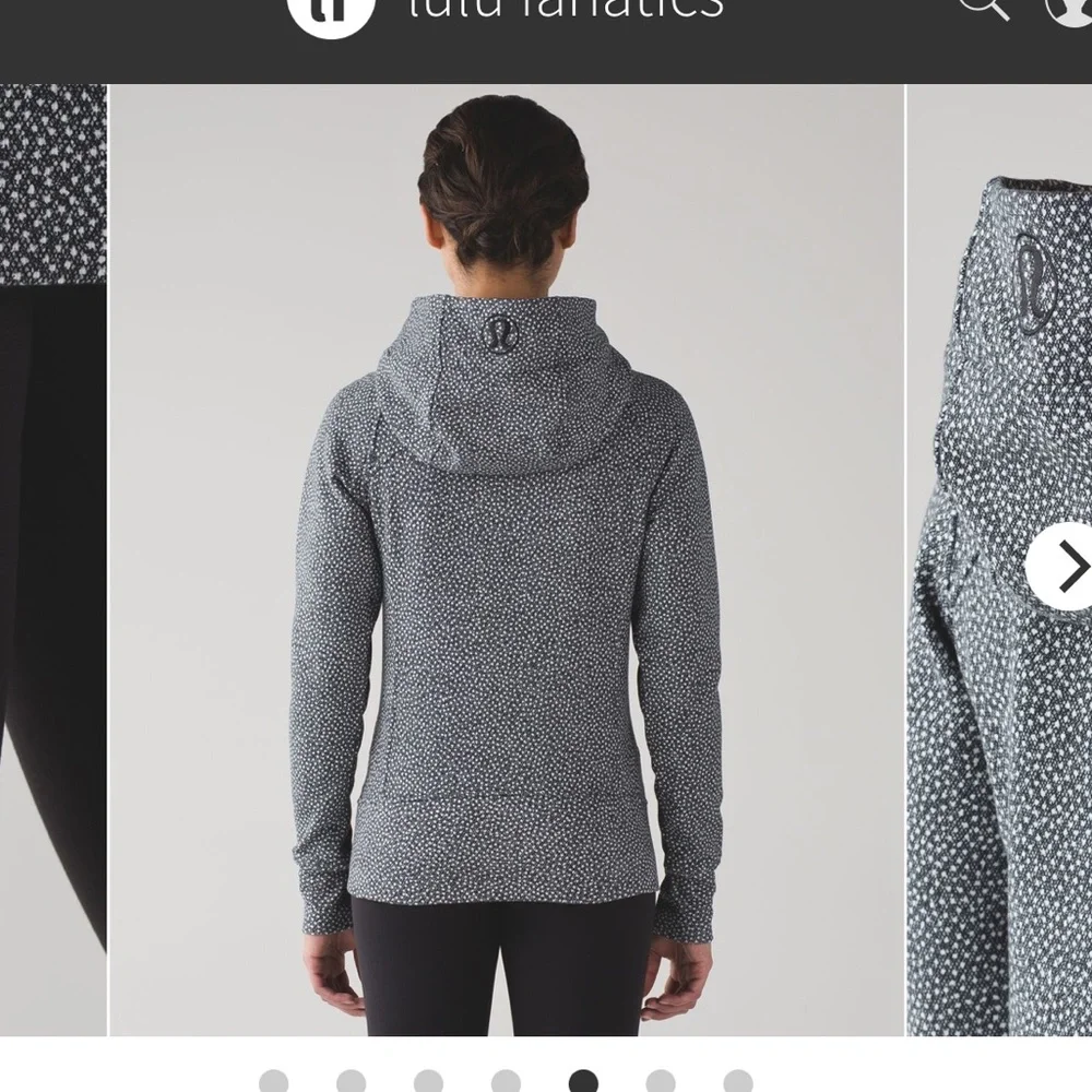 Lululemon Scuba Hoodie IV - Frozen Fizz (White & Black) - Picture 2 of 9